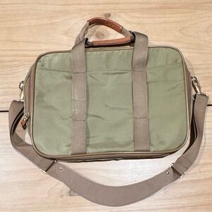 Hartmann Luggage Unisex Green Brown Top Handle Carry on Expandable Shoulder Bag